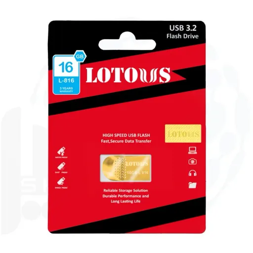 فلش مموری (یو اس بی) لوتوس L816 ظرفیت 16 گیگابایت USB 3.2