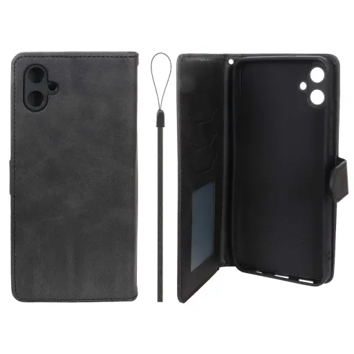 کیف موبایل مگنتی جاکارتی درجه یک داخل خز MNC Plus مدل Samsung Galaxy A05 رنگ مشکی