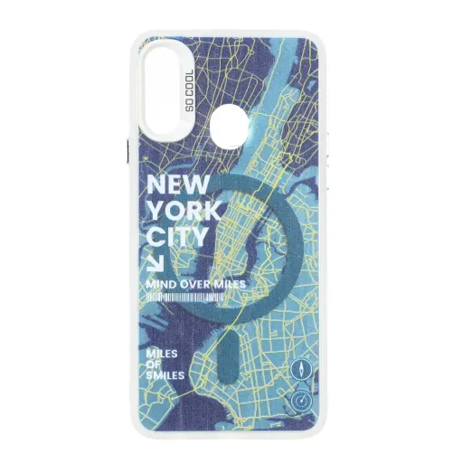 قاب مگ سیف SO COOL طرح New York سامسونگ مدل Samsung Galaxy A20s
