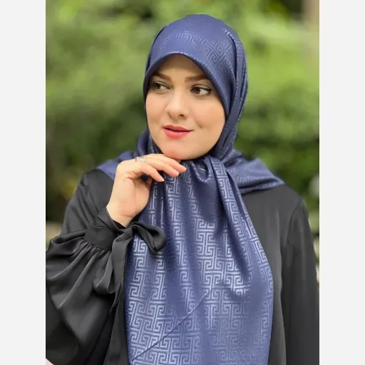 روسری الیزه طرحدار وارداتی رنگ زرشکی