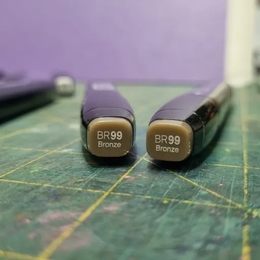 ماژیک راندو دو سر برند تاچ کد BR99 Bronze