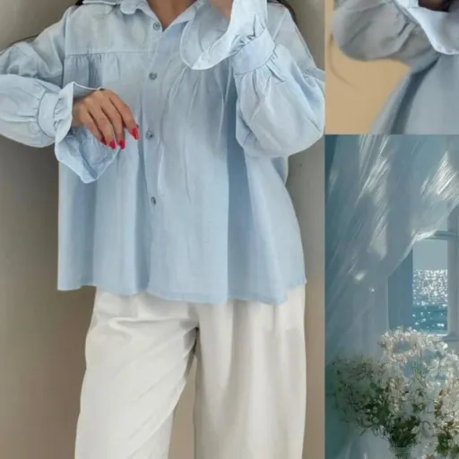 شومیز عروسکی ارسال فردای ثبت رنگ سبز