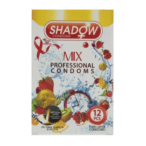 کاندوم میکس شادو SHADOW MIX بسته 12 عددی