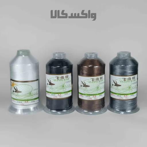نخ دوک ابریشمی شماره 6 ماهی 250 گرمی رنگ مشکی