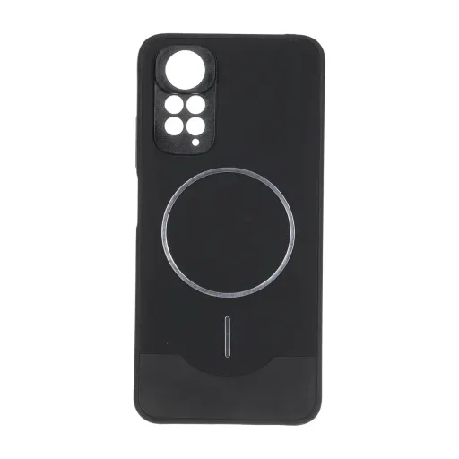قاب Line Case جیر MagSafe فلزی محافظ لنزدار Xiaomi Redmi Note 11 4G / Redmi Note 11S رنگ مشکی