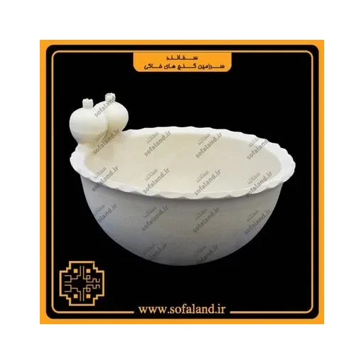 کاسه سفالی طرح 2 انار سفالند