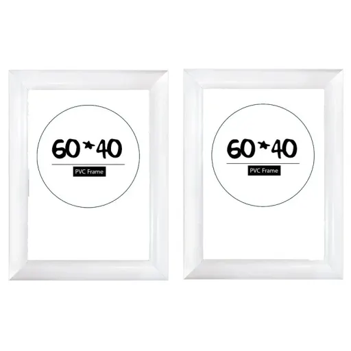 قاب عکس پی وی سی 3 سانتی روگرد 40 در 60 با شیشه رنگ مشکی