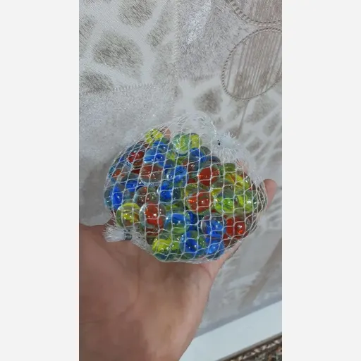 تیله هشت پر دو بسته صد عددی