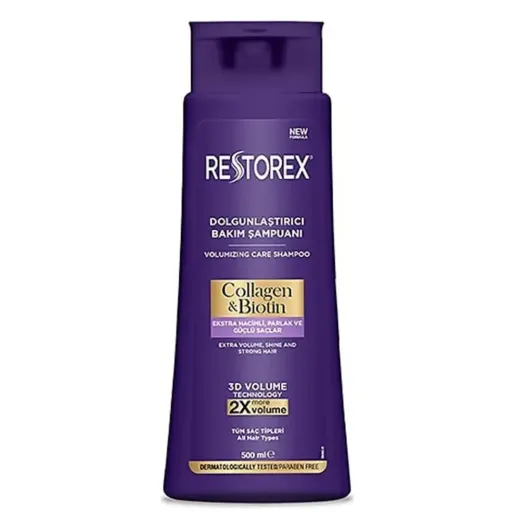 شامپو Restorex رستورکس حاوی کلاژن و بیوتین 500 میل

