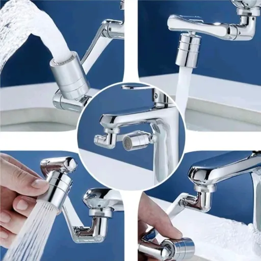 سرشیر آب مدل تلسکوپی دارای بازوی حرکتی 360درجه (پلاستیکی )مناسب روشویی و ظرفشویی(پاشش تک حالت) 