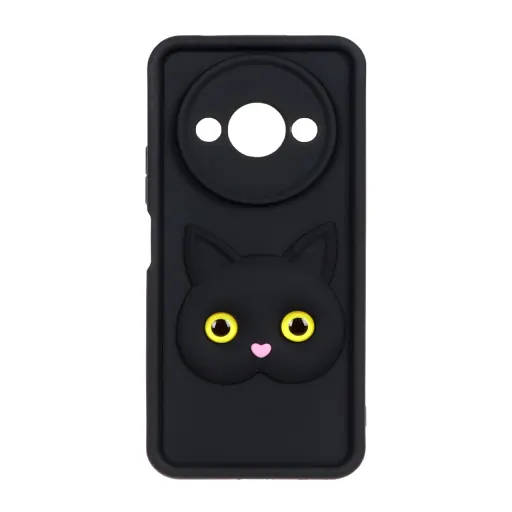 قاب Solid Case Cat Design مدل Xiaomi Redmi A3 / A3x / Poco C61 رنگ سبز
