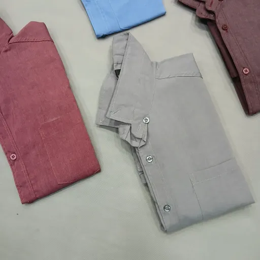 پیراهن آستین بلند مردانه پارچه ویتنام قواره متوسط رنگ و سایز کد12 XL
