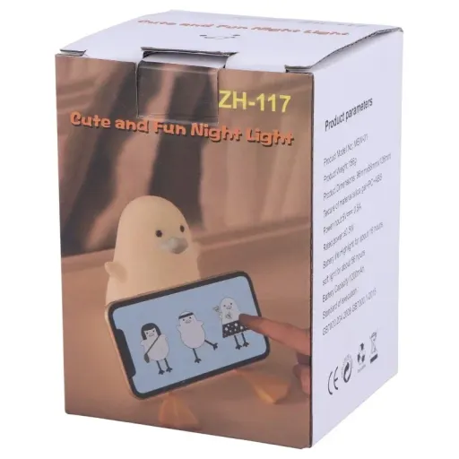 چراغ خواب طرح اردک ZH-117 رنگ سفید