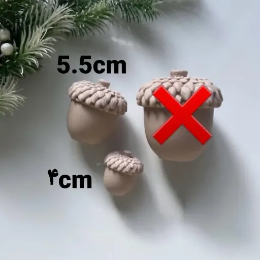 قالب سیلیکونی بلوط سایزبندی 4سانت