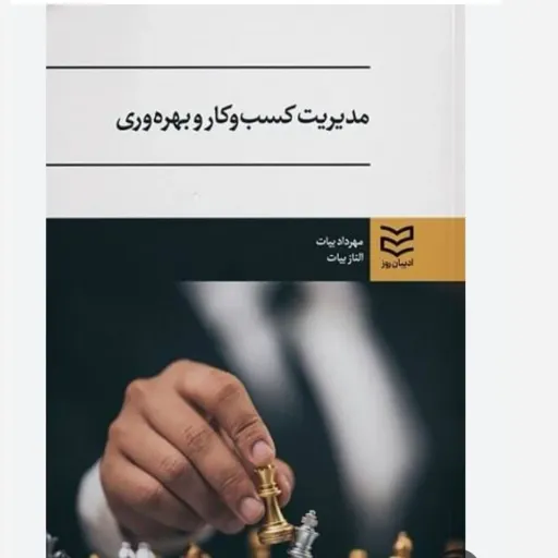 کتاب مدیریت کسب و کار و بهره وری مهرداد و الناز بیات (ادیبان روز)
