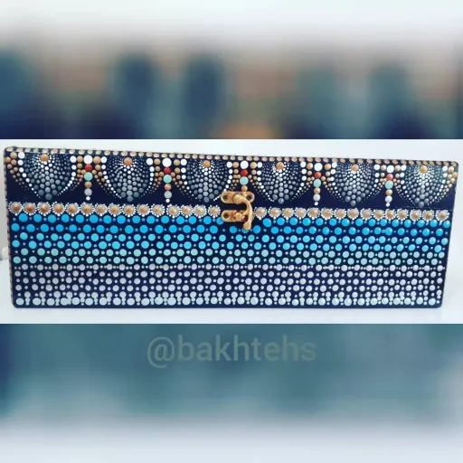 جعبه چوبی نقطه کوبی شده کد7