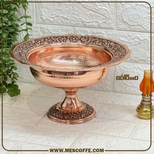 آجیل خوری مسی نانو مدل گلبرگ(کد 1561)