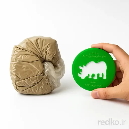 خاک رس سفالگری مدل آموزشی کاکتوس در مداد قرمز