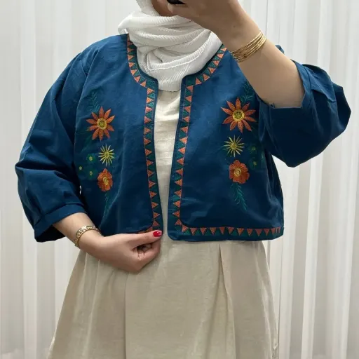 کت سارافون لینن مدل یولیا فری سایز زنانه مناسب تا سایز 48 چهارفصل شیک و راحت گزینه ها مشکی قهوه ای