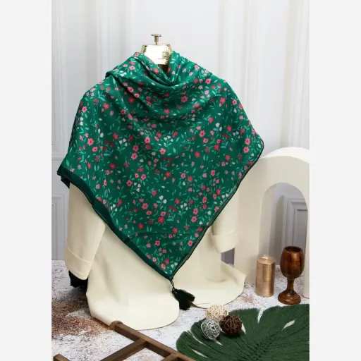 روسری نخی آرکا سبز