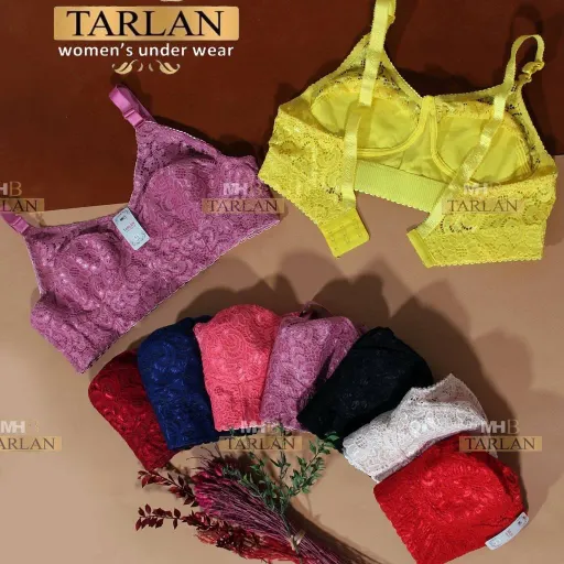 سوتین کش پهن دانتل زیر نخی اعلاء ترلان سایز 85