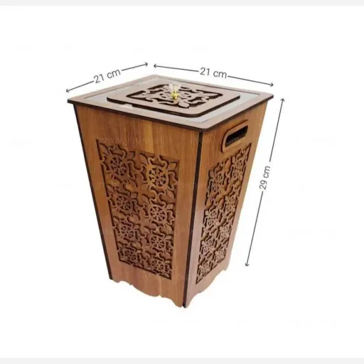 ست سطل زباله و جا دستمالی قلهک مدل خاتون