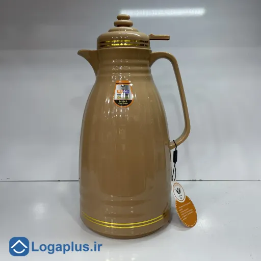 فلاسک چای سکندر لمتید مدل کلاسیک 2 لیتری (پسکرایه) رنگ کرم