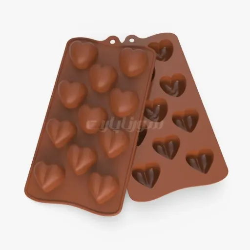 قالب شکلات و ژله و حلوا قلب تپل