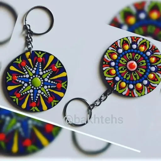 جا کلیدی چوبی نقطه کوبی شده کد 6