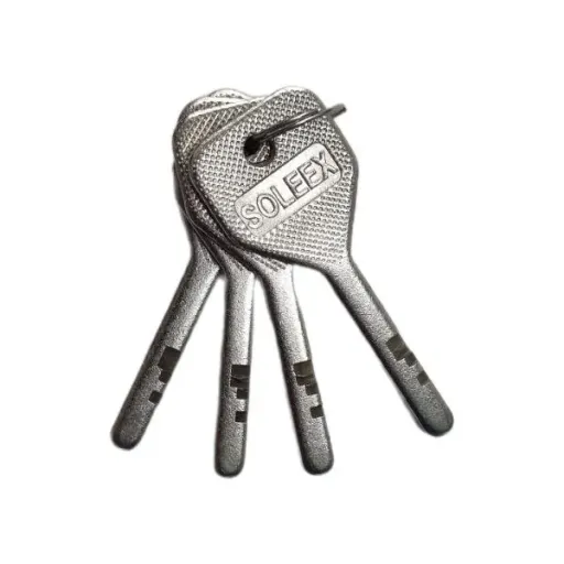 قفل کتابی چیلان 100mm کلید سولکسی