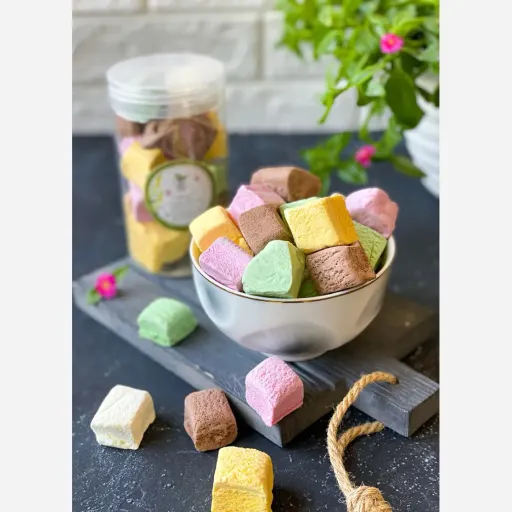 بستنی خشک میکس طعم ها فریزدرایر 100 گرمی وزن 100 گرم