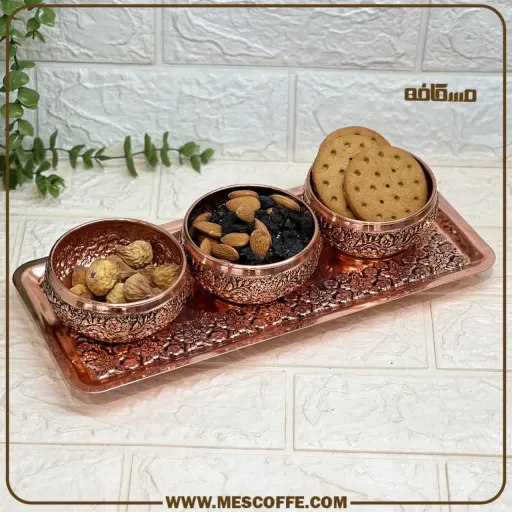 خرید اردو خوری مسی(مدل گلبرگ)