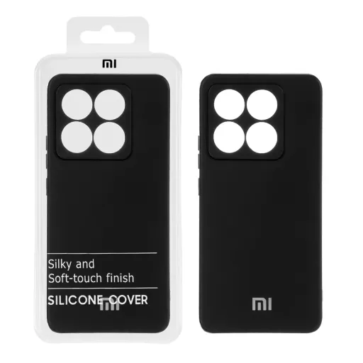 قاب سیلیکونی محافظ لنزدار مدل Xiaomi 14T / 14T Pro (پک دار) رنگ سرمه ای