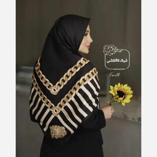 روسری ابریشم توییل دلین تاج کارتیه
