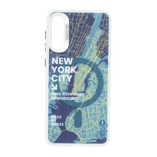 قاب مگ سیف SO COOL طرح New York سامسونگ مدل Samsung Galaxy A50 / A50s / A30s
