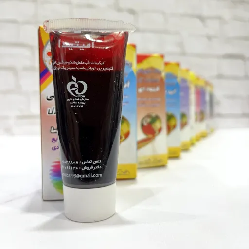 رنگ خوراکی قرمز ژله ای تیوپی 30 گرمی