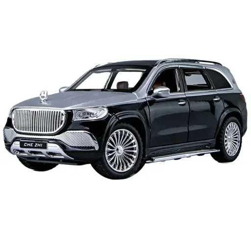دایکست بنز می باخ CHE ZHI GLS 600 CZ139A ماکت فلزی لوکس رنگ مشکی سفید