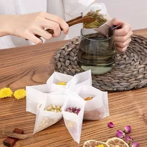 صافی یکبار مصرف چای و دمنوش 60عددی ،چای صاف کن قوروچای(کیسه صافی چای)کیسه تفاله گیر 