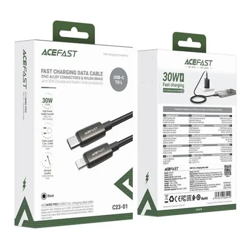 کابل تبدیل USB-C به لایتنینگ ایس فست مدل C23-01 طول 1.2 متر