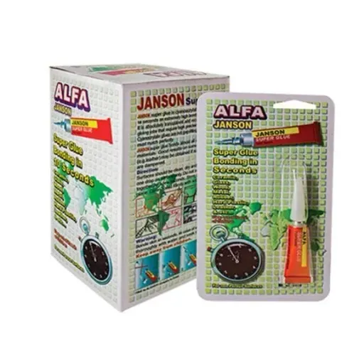 چسب قطره ای آلفا 3 گرمی بسته252عددی