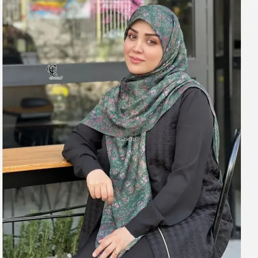 روسری نخ کاستوم طرح گلشن
