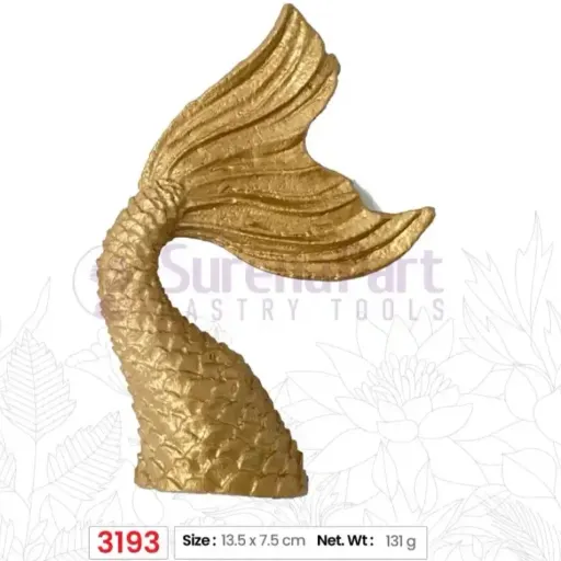 مولد سیلیکونی طرح دم ماهی کج ابعاد 13.5 در 7.5 سانت برند سورنا پارت 