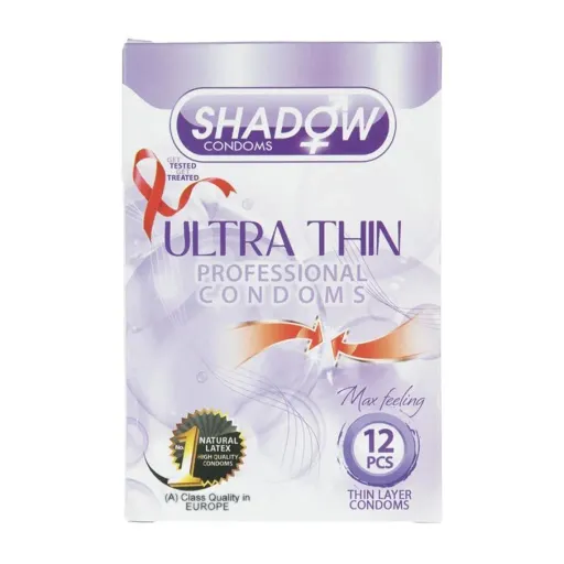 کاندوم بسیار نازک شادو SHADOW ULTRA THIN بسته 12 عددی