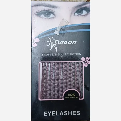 مژه ریلی با فر D برند sunlon اندازه مژه سایز m