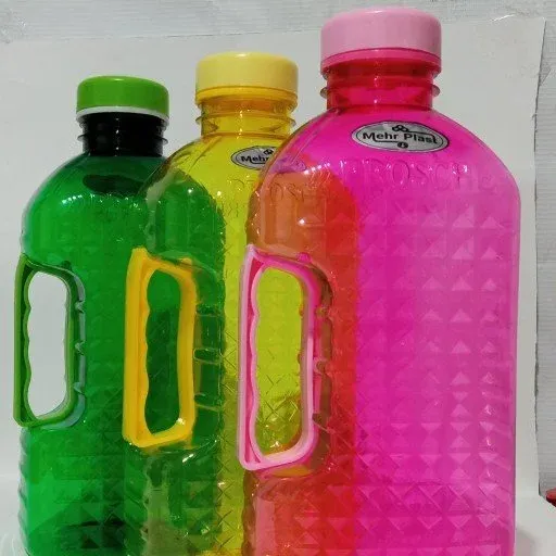 بطری آب پلاستیکی دسته دار بسته یک عددی