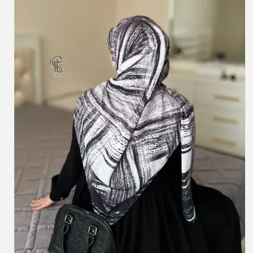 روسری طرح آبرنگی زنانه شیک و زیبا
