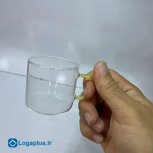 ست 6 عددی لیوان پیرکس دسته زرد آنتیشوک (پسکرایه)