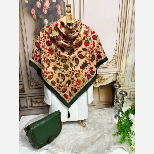 روسری نخ کاستوم لوتوس کرم