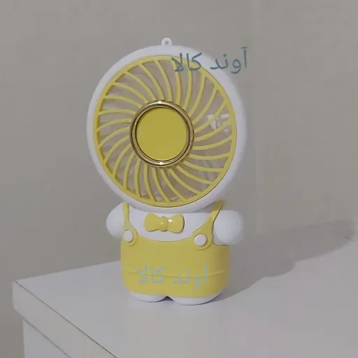 پنکه عروسکی رومیزی مینی فن(پنکه دسته دار مسافرتی)پنکه جیبی شارژی. 