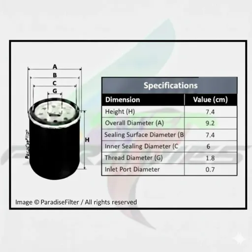 فیلتر روغن دیگینتی پرایم 1012200F0000P لوکومبیل LO666/132